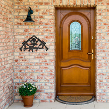 Load image into Gallery viewer, Skull Crossed AR-15 Metal Wall Art