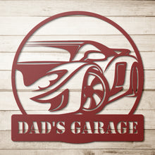 Load image into Gallery viewer, Sports Car Garage Metal Wall Art