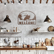 Load image into Gallery viewer, Welcome Wild Horse Metal Wall Art