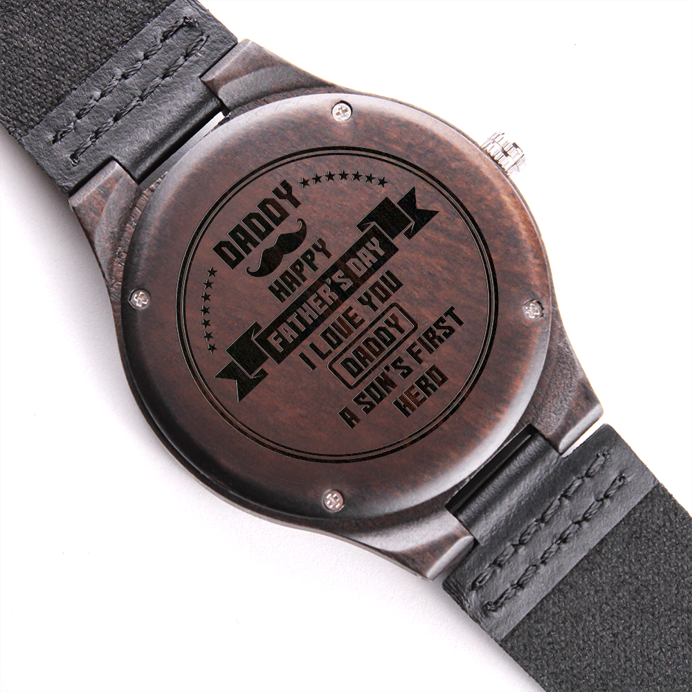 Son s First Here Father s Day Engraved Watch Triple Crowe Creations