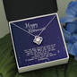 Love Knot Happy Retirement Knot Necklace,