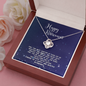 Love Knot Happy Retirement Knot Necklace,