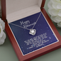 Love Knot Happy Retirement Knot Necklace,