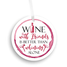 Load image into Gallery viewer, Wine With Others Christmas Ornament