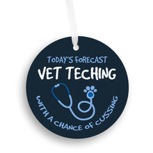 Load image into Gallery viewer, Vet Tech and Cussing Christmas Ornament