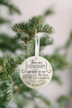 Load image into Gallery viewer, Friends Imprinted in Our Hearts Christmas Ornament