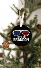 Load image into Gallery viewer, Let's Go Brandon American Flag Sunglasses Christmas Ornament - Get 30% OFF + FREE Shipping When You Order 10 Or More