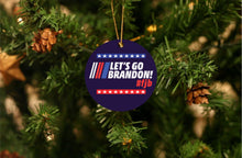 Load image into Gallery viewer, Let's Go Brandon Nascar FJB with Stars Christmas Ornament - Get 30% OFF + FREE Shipping When You Order 10 Or More