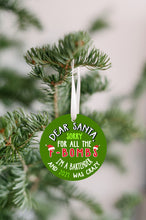 Load image into Gallery viewer, Santa F Bomb Bartender Christmas Ornament - Get 30% OFF + FREE Shipping When You Order 10 Or More