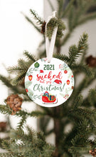 Load image into Gallery viewer, 2021 Sucked but Yay Christmas Ornament - Get 30% OFF + FREE Shipping When You Order 10 Or More
