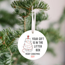 Load image into Gallery viewer, 2021 Cat Litter Box Cat Lover Christmas Ornament - Get 30% OFF + FREE Shipping When You Order 10 Or More