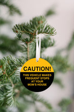 Load image into Gallery viewer, Caution This Car Makes Frequent Stops Car Mirror Ornament - Get 30% OFF + FREE Shipping When You Order 10 Or More