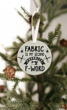 Load image into Gallery viewer, Fabric Second F Word Christmas Ornament - Get 30% OFF + FREE Shipping When You Order 10 Or More