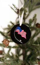 Load image into Gallery viewer, Fishing American Flag Christmas Ornament - Get 30% OFF + FREE Shipping When You Order 10 Or More