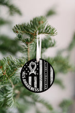 Load image into Gallery viewer, ALS Awareness, Fight Together Christmas Ornament - Get 30% OFF + FREE Shipping When You Order 10 Or More.