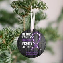 Load image into Gallery viewer, Alzheimer's Awareness Christmas Ornament - Get 30% OFF + FREE Shipping When You Order 10 Or More.