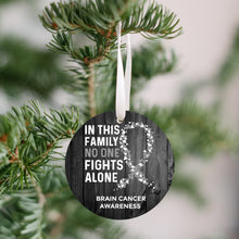 Load image into Gallery viewer, Brain Cancer Awareness Christmas Ornament - Get 30% OFF + FREE Shipping When You Order 10 Or More.