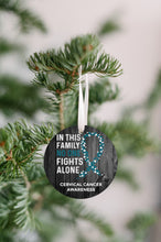 Load image into Gallery viewer, Cervical Cancer Awareness Christmas Ornament - Get 30% OFF + FREE Shipping When You Order 10 Or More.
