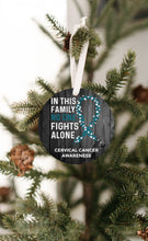 Load image into Gallery viewer, Cervical Cancer Awareness Christmas Ornament - Get 30% OFF + FREE Shipping When You Order 10 Or More.