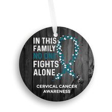 Load image into Gallery viewer, Cervical Cancer Awareness Christmas Ornament - Get 30% OFF + FREE Shipping When You Order 10 Or More.