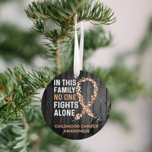 Load image into Gallery viewer, Childhood Cancer Awareness Christmas Ornament - Get 30% OFF + FREE Shipping When You Order 10 Or More.