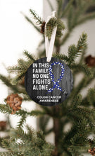 Load image into Gallery viewer, Colon Cancer Awareness Christmas Ornament - Get 30% OFF + FREE Shipping When You Order 10 Or More.