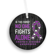 Load image into Gallery viewer, Crohn's Disease Awareness Christmas Ornament - Get 30% OFF + FREE Shipping When You Order 10 Or More.