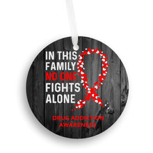 Load image into Gallery viewer, Drug Awareness Christmas Ornament - Get 30% OFF + FREE Shipping When You Order 10 Or More.