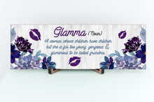 Load image into Gallery viewer, Glamma Definition Mother's Day Sign
