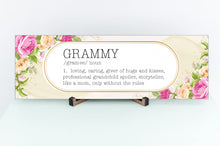 Load image into Gallery viewer, Grammy Definition Mother's Day Sign
