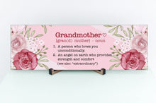 Load image into Gallery viewer, Grandmother Definition Mother's Day Sign