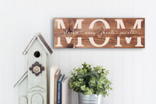 Load image into Gallery viewer, Personalized Mom Sign