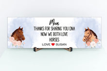 Load image into Gallery viewer, Shared DNA Love Horses Personalized Mother's Day Sign