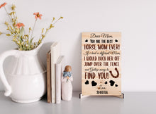 Load image into Gallery viewer, Best Horse Mom Ever Personalized Sign