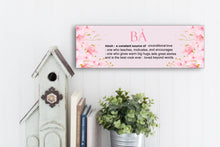Load image into Gallery viewer, Bà Definition Mother's Day Sign