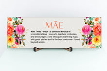 Load image into Gallery viewer, Mãe Definition Mother's Day Sign