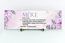 Load image into Gallery viewer, Mère Definition Mother's Day Sign