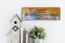 Load image into Gallery viewer, Papá Definition Father's Day Sign