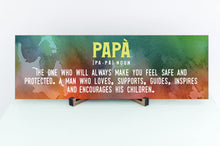 Load image into Gallery viewer, Papá Definition Father's Day Sign