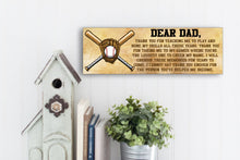 Load image into Gallery viewer, Thank You Baseball Dad Father's Day Sign