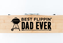 Load image into Gallery viewer, Best Flippin' Dad Ever Father's Day Bamboo BBQ Set