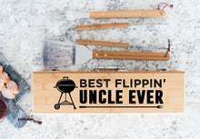 Load image into Gallery viewer, Best Flippin' Uncle Ever Father's Day Bamboo BBQ Set