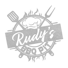 Load image into Gallery viewer, Personalize BBQ Pit Metal Wall Art
