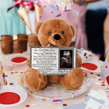 Load image into Gallery viewer, First Mother&#39;s Day Teddy Bear with 10x6 Sign- PERSONALIZED - PRICE INCLUDES FREE SHIPPING
