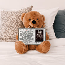 Load image into Gallery viewer, First Mother&#39;s Day Teddy Bear with 10x6 Sign- PERSONALIZED - PRICE INCLUDES FREE SHIPPING
