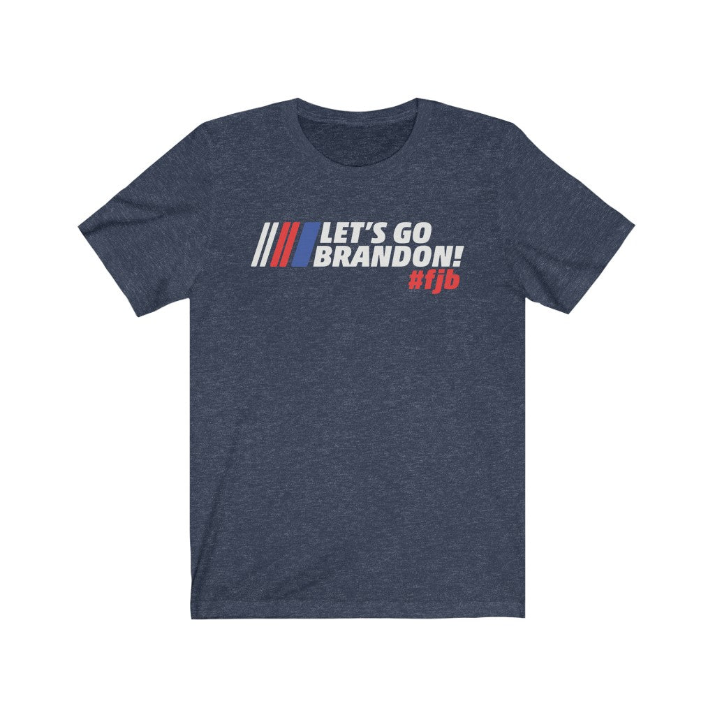 Let's Go Brandon Nascar Themed FJB Unisex Jersey Short Sleeve T-Shirt