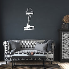 Load image into Gallery viewer, A Christmas Story Inspired &quot;Major Award&quot; Leg Lamp Metal Wall Art
