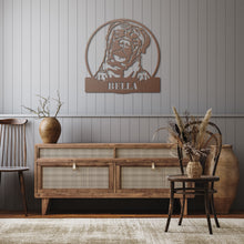 Load image into Gallery viewer, Bullmastiff Metal Wall Art
