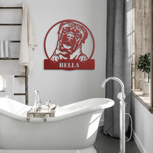 Load image into Gallery viewer, Bullmastiff Metal Wall Art
