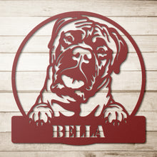 Load image into Gallery viewer, Bullmastiff Metal Wall Art
